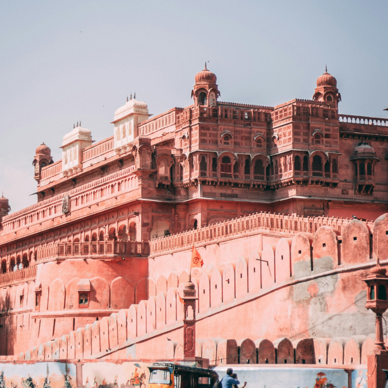 Formidable Junagarh Fort Bikaner featuring mirrored halls and marble courtyards