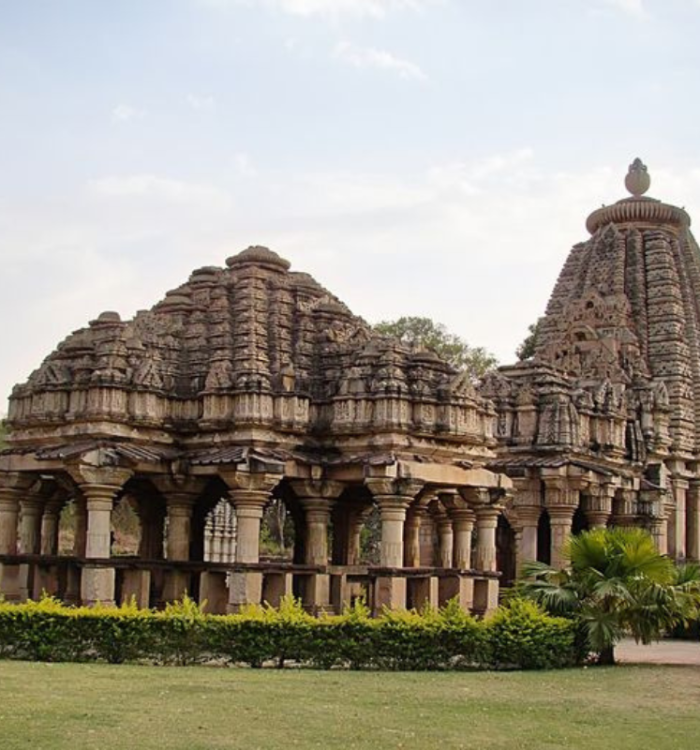 A cluster of ancient stone temples at Baroli in Chittorgarh